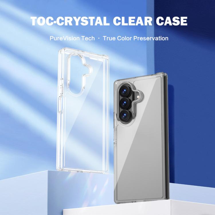 For Galaxy Z Fold8 Ultra  5G  LeReach TOC Clear Series Composite Armor TPU Acrylic Hybrid Shockproof Phone Case