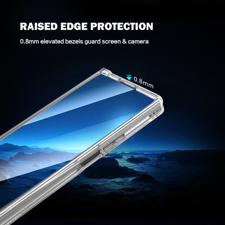 For Galaxy Z Fold8 Ultra  5G  LeReach TOC Clear Series Composite Armor TPU Acrylic Hybrid Shockproof Phone Case