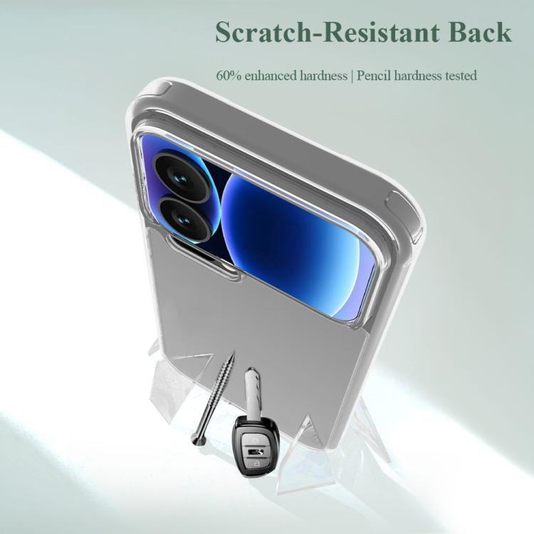 For Xiaomi 17 Pro Max LeReach TOC Clear Series Composite Armor TPU Acrylic Hybrid Shockproof Phone Case - Transparent