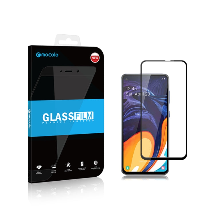 2pcs mocolo 0.33mm 9H 2.5D Full Glue Tempered Glass Film for Galaxy M40 / A60