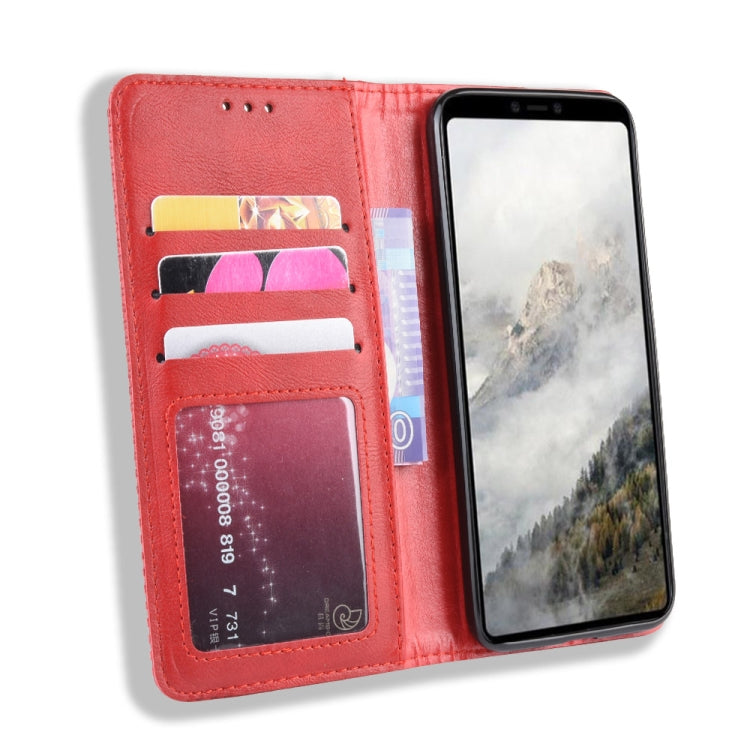 Magnetic Buckle Retro Crazy Horse Texture Horizontal Flip Leather Case for Google Pixel 4 , with Holder & Card Slots & Photo Frame