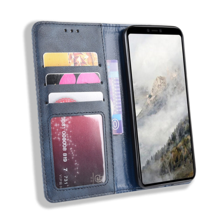 Magnetic Buckle Retro Crazy Horse Texture Horizontal Flip Leather Case for Google Pixel 4xl, with Holder & Card Slots & Photo Frame