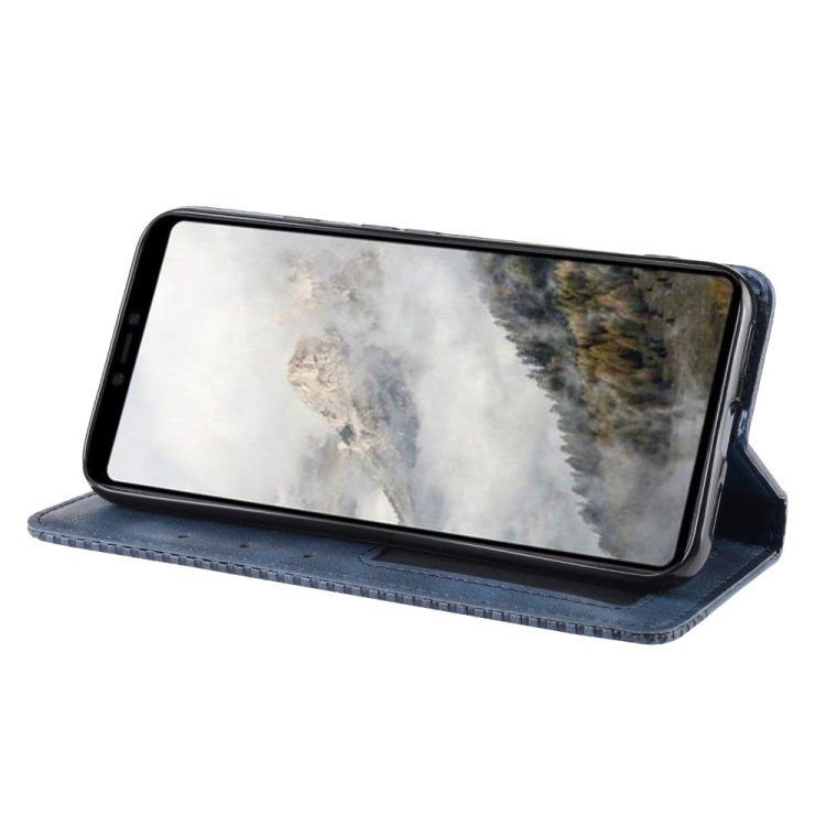 Magnetic Buckle Retro Crazy Horse Texture Horizontal Flip Leather Case for Google Pixel 4xl, with Holder & Card Slots & Photo Frame