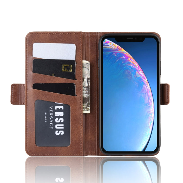 For iPhone 11 Dual-side Magnetic Buckle Horizontal Flip Leather Case , with Holder & Card Slots & Wallet & Photo Frame