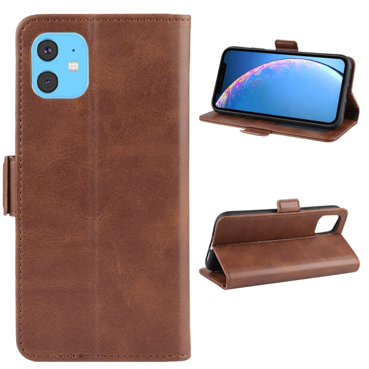 For iPhone 11 Dual-side Magnetic Buckle Horizontal Flip Leather Case , with Holder & Card Slots & Wallet & Photo Frame