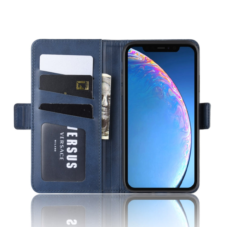For iPhone 11 Dual-side Magnetic Buckle Horizontal Flip Leather Case , with Holder & Card Slots & Wallet & Photo Frame