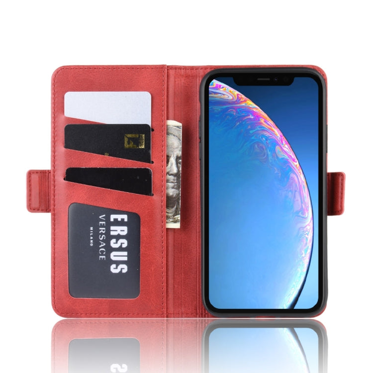 For iPhone 11 Dual-side Magnetic Buckle Horizontal Flip Leather Case , with Holder & Card Slots & Wallet & Photo Frame