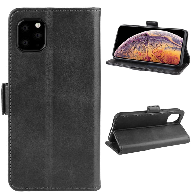 For iPhone 11 Pro Max Dual-side Magnetic Buckle Horizontal Flip Leather Case, with Holder & Card Slots & Wallet & Photo Frame