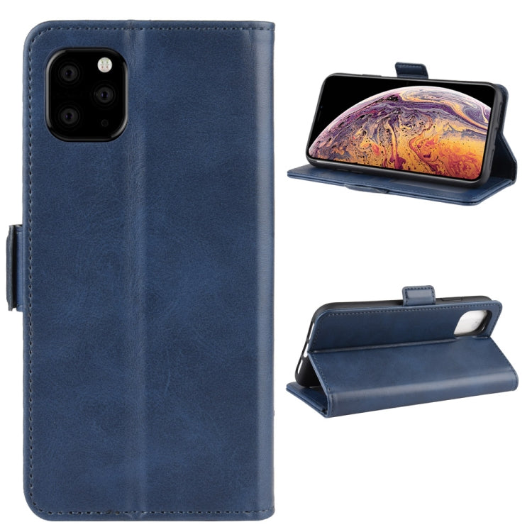 For iPhone 11 Pro Max Dual-side Magnetic Buckle Horizontal Flip Leather Case, with Holder & Card Slots & Wallet & Photo Frame