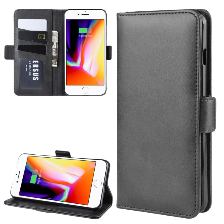 Dual-side Magnetic Buckle Horizontal Flip Leather Case for iPhone 8 Plus / 7 Plus, with Holder & Card Slots & Wallet & Photo Frame