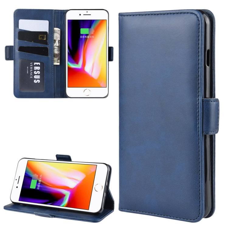 Dual-side Magnetic Buckle Horizontal Flip Leather Case for iPhone 8 Plus / 7 Plus, with Holder & Card Slots & Wallet & Photo Frame