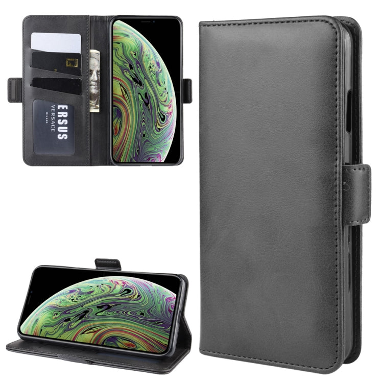 For iPhone X / XS Dual-side Magnetic Buckle Horizontal Flip Leather Case with Holder & Card Slots & Wallet & Photo Frame