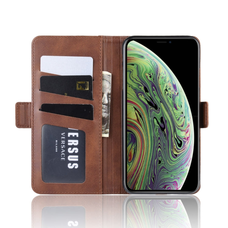 For iPhone X / XS Dual-side Magnetic Buckle Horizontal Flip Leather Case with Holder & Card Slots & Wallet & Photo Frame