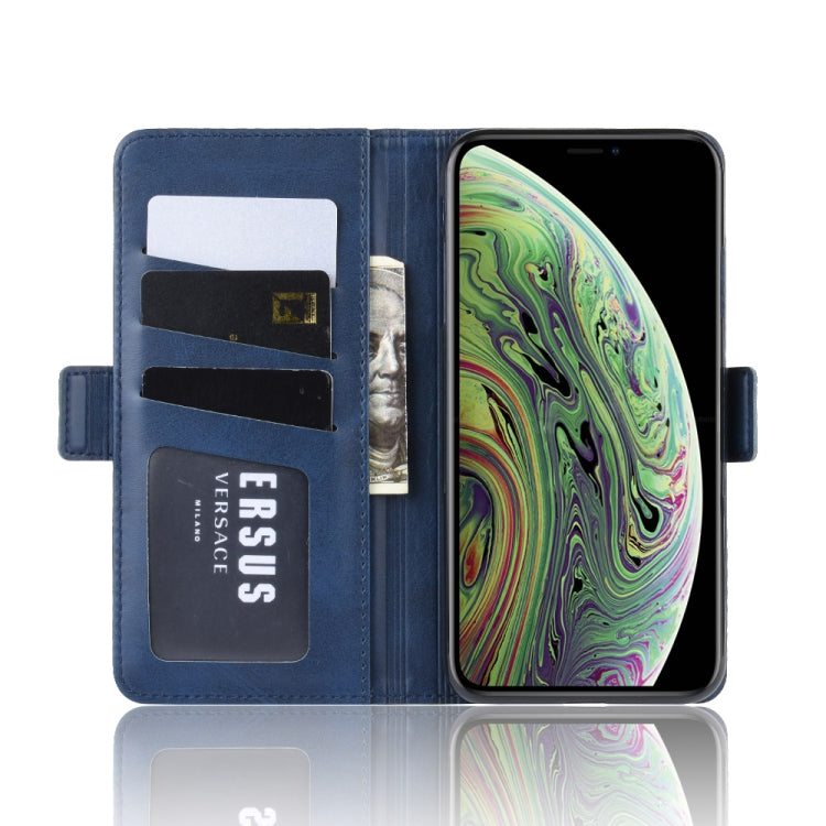 For iPhone X / XS Dual-side Magnetic Buckle Horizontal Flip Leather Case with Holder & Card Slots & Wallet & Photo Frame