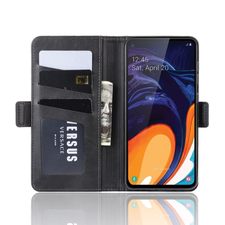 Dual-side Magnetic Buckle Horizontal Flip Leather Case for Galaxy A60, with Holder & Card Slots & Wallet & Photo Frame