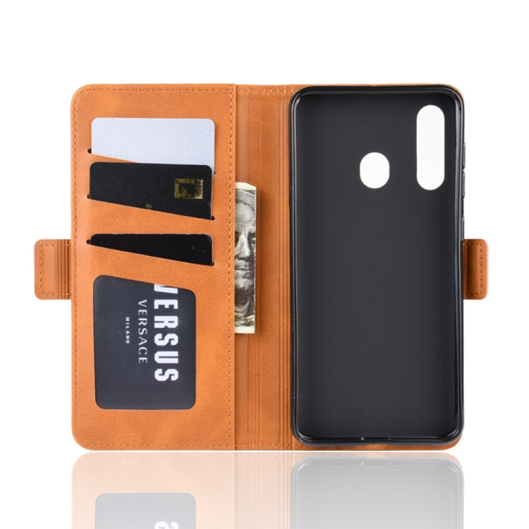 Dual-side Magnetic Buckle Horizontal Flip Leather Case for Galaxy A60, with Holder & Card Slots & Wallet & Photo Frame