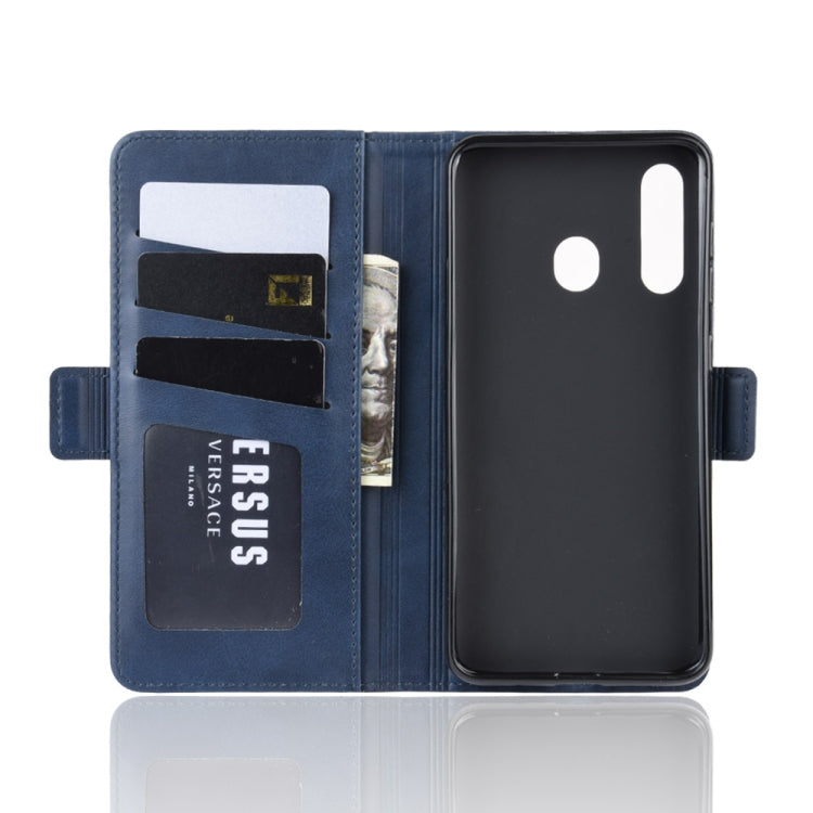 Dual-side Magnetic Buckle Horizontal Flip Leather Case for Galaxy A60, with Holder & Card Slots & Wallet & Photo Frame