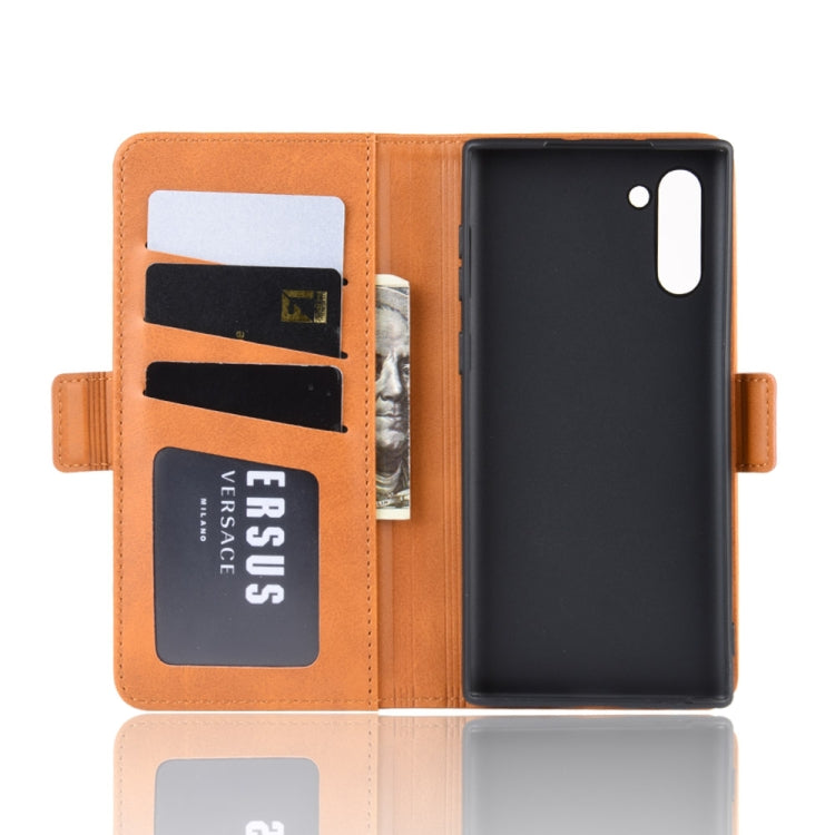 Dual-side Magnetic Buckle Horizontal Flip Leather Case for Galaxy Note 10, with Holder & Card Slots & Wallet & Photo Frame