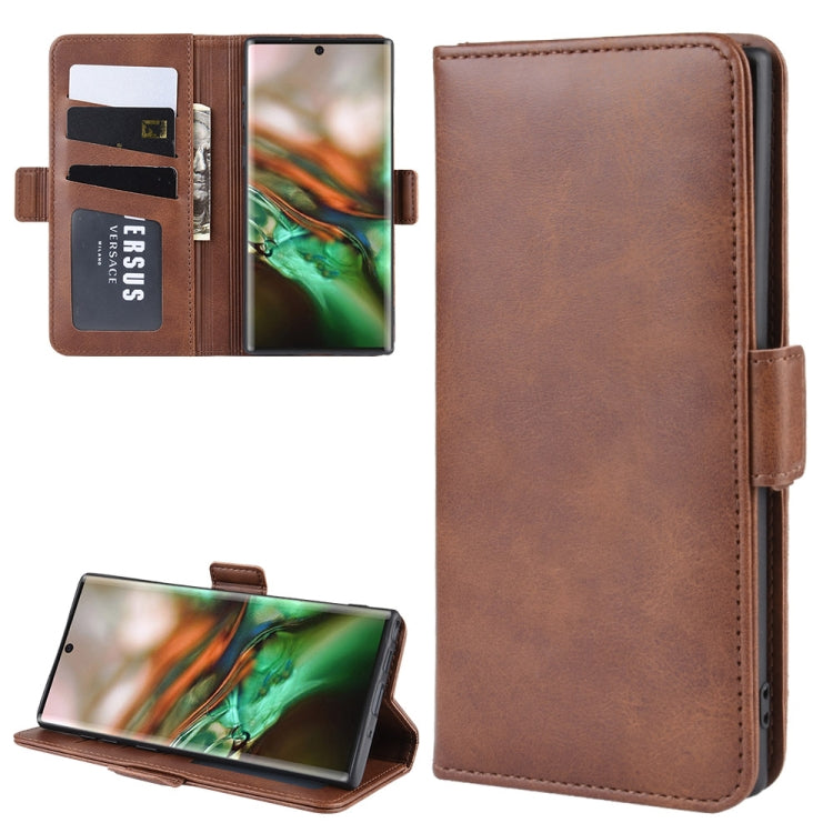 Dual-side Magnetic Buckle Horizontal Flip Leather Case for Galaxy Note 10, with Holder & Card Slots & Wallet & Photo Frame