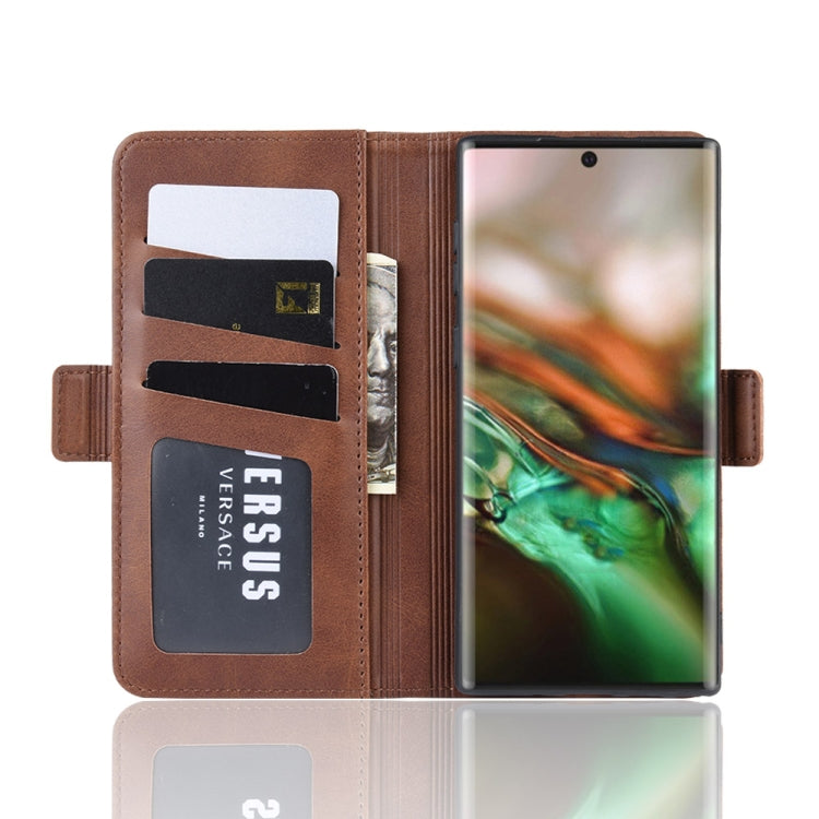 Dual-side Magnetic Buckle Horizontal Flip Leather Case for Galaxy Note 10, with Holder & Card Slots & Wallet & Photo Frame