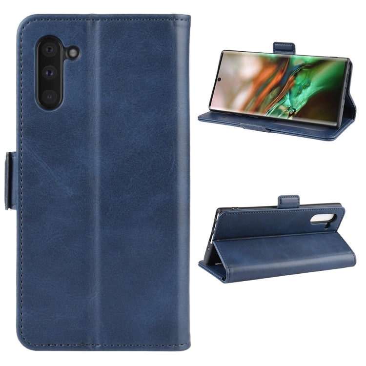 Dual-side Magnetic Buckle Horizontal Flip Leather Case for Galaxy Note 10, with Holder & Card Slots & Wallet & Photo Frame