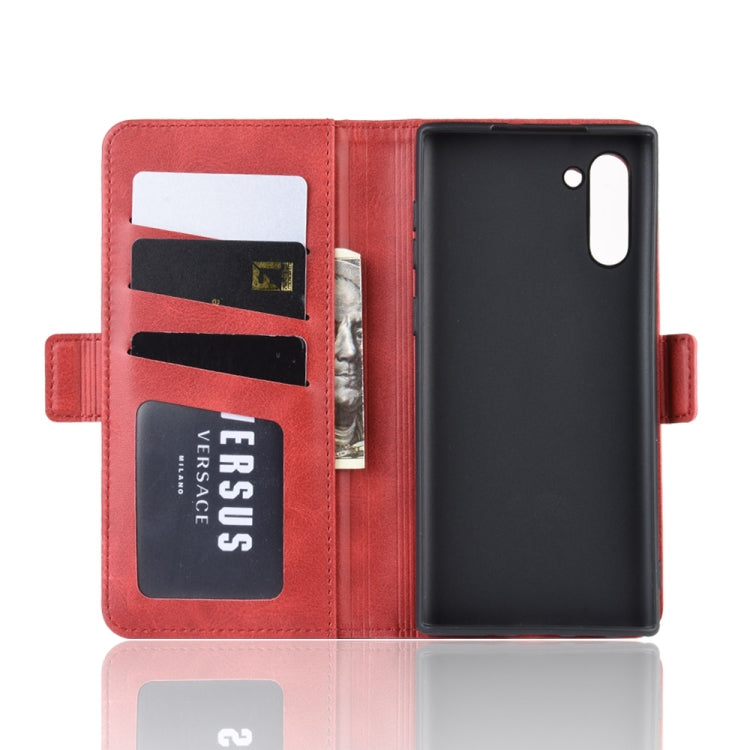 Dual-side Magnetic Buckle Horizontal Flip Leather Case for Galaxy Note 10, with Holder & Card Slots & Wallet & Photo Frame