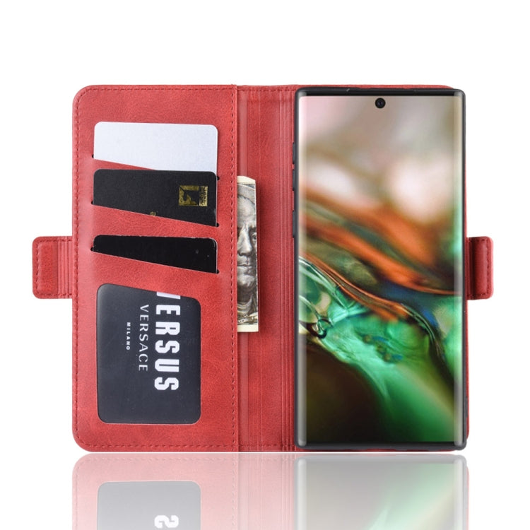 Dual-side Magnetic Buckle Horizontal Flip Leather Case for Galaxy Note 10, with Holder & Card Slots & Wallet & Photo Frame