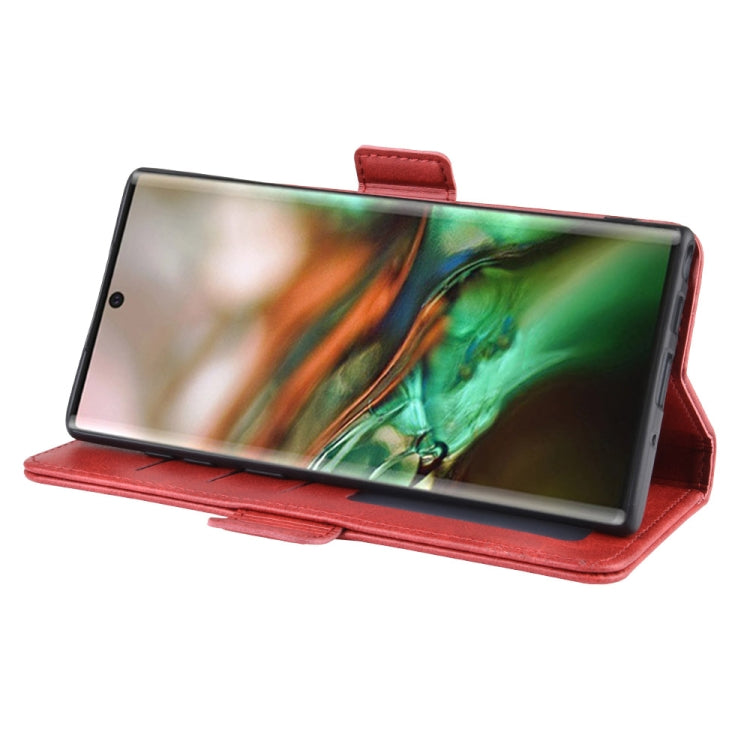 Dual-side Magnetic Buckle Horizontal Flip Leather Case for Galaxy Note 10, with Holder & Card Slots & Wallet & Photo Frame