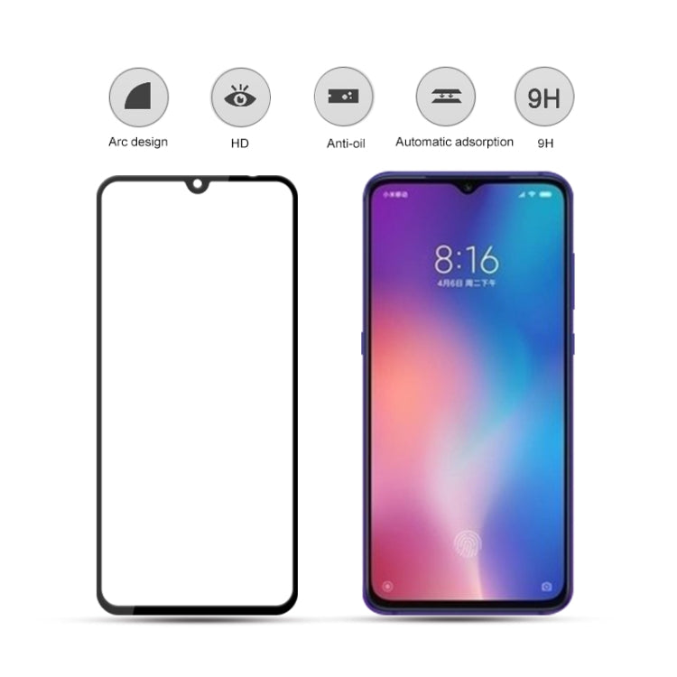 2pcs mocolo 0.33mm 9H 2.5D Full Glue Tempered Glass Film for Xiaomi Mi CC9