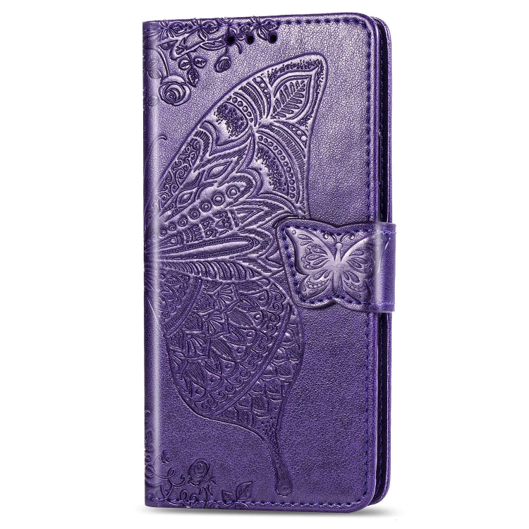 Butterfly Love Flowers Embossing Horizontal Flip Leather Case For Galaxy S10 5G with Holder & Card Slots & Wallet & Lanyard