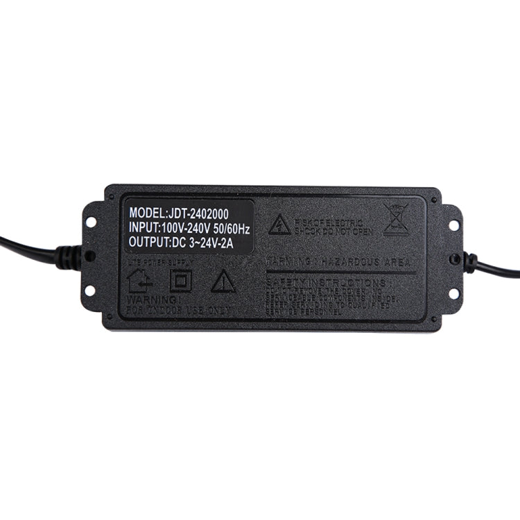 AC To DC Adjustable Voltage Power Adapter Universal Power Supply Display Screen Power Switching Charger US, Output Voltage:3-12-5A