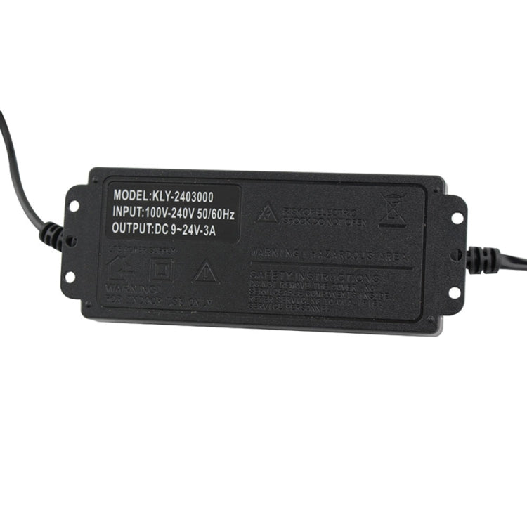 AC To DC Adjustable Voltage Power Adapter Universal Power Supply Display Screen Power Switching Charger US, Output Voltage:3-24V-2A