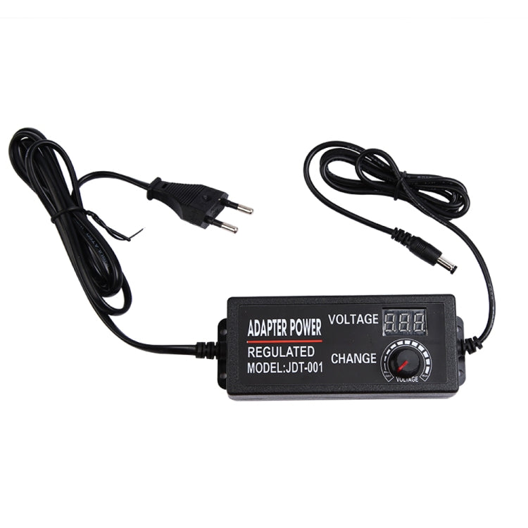 AC To DC Adjustable Voltage Power Adapter Universal Power Supply Display Screen Power Switching Charger US, Output Voltage:3-24V-2A