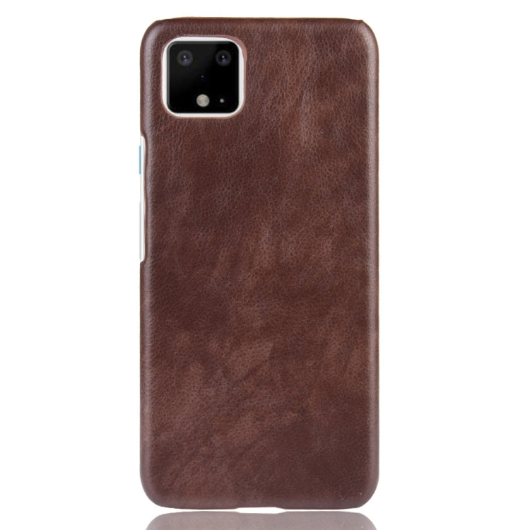 Shockproof Litchi Texture PC + PU Case For Google Pixel 4