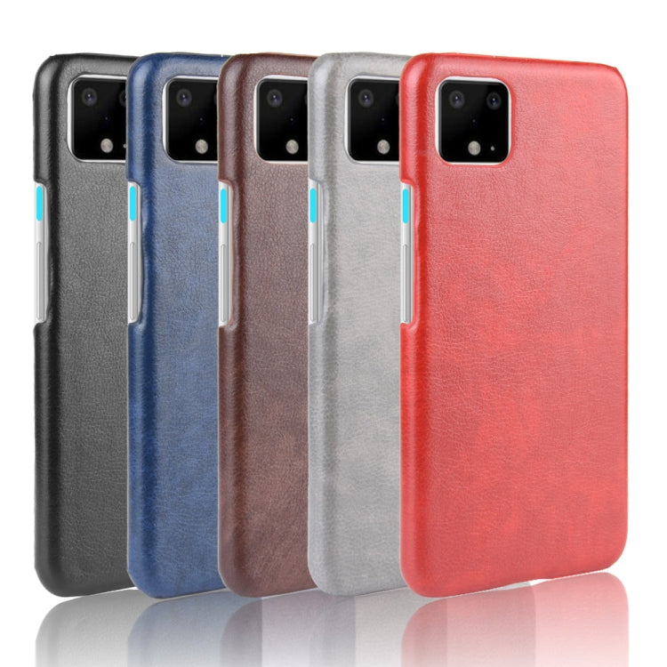 Shockproof Litchi Texture PC + PU Case For Google Pixel 4