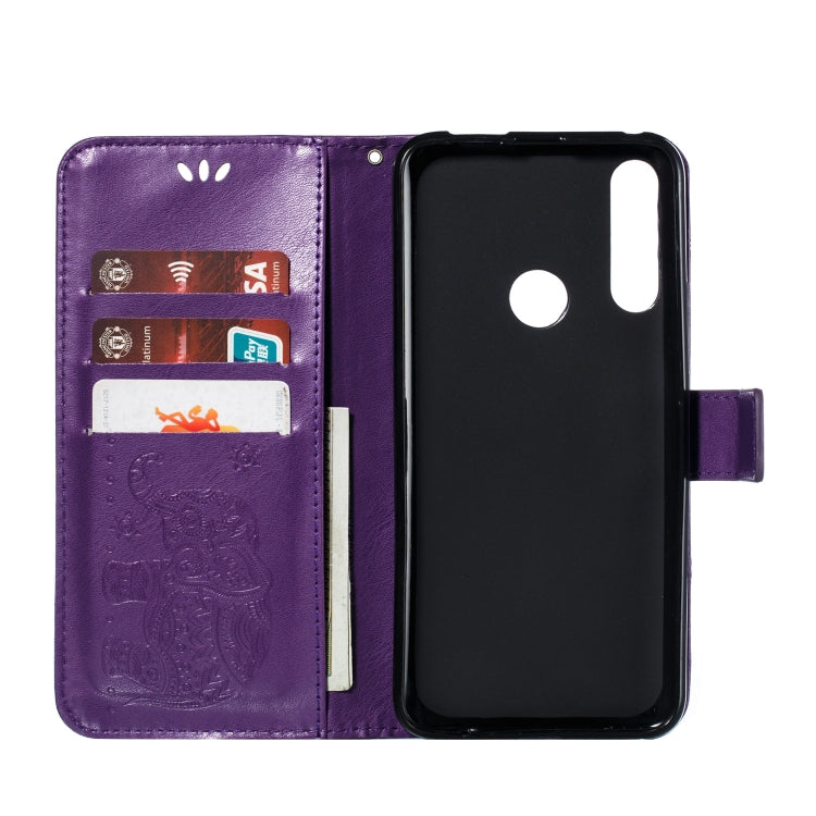 Elephant Embossing Pattern Horizontal Flip Leather Case for Galaxy M30, with Holder & Card Slots & Wallet & Lanyard