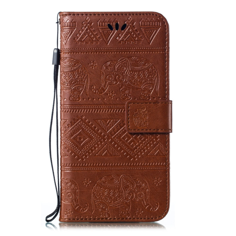 Elephant Embossing Pattern Horizontal Flip Leather Case for Galaxy M30, with Holder & Card Slots & Wallet & Lanyard