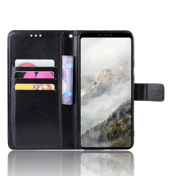 Retro Crazy Horse Texture Horizontal Flip Leather Case for Google Pixel 4 , with Holder & Card Slots & Photo Frame