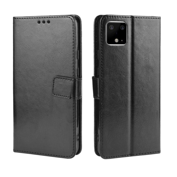Retro Crazy Horse Texture Horizontal Flip Leather Case for Google Pixel 4XL, with Holder & Card Slots & Photo Frame