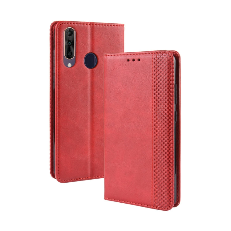 Magnetic Buckle Retro Crazy Horse Texture Horizontal Flip Leather Case for Wiko View 3 Pro, with Holder & Card Slots & Photo Frame