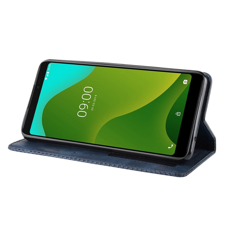 Magnetic Buckle Retro Crazy Horse Texture Horizontal Flip Leather Case for Wiko Jerry 4, with Holder & Card Slots & Photo Frame