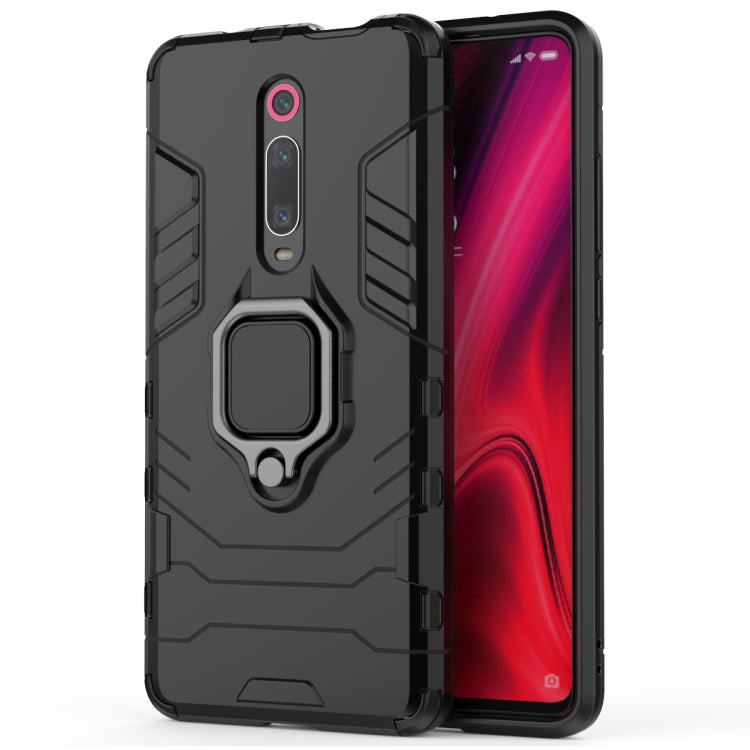 PC + TPU Shockproof Protective Case with Magnetic Ring Holder for Xiaomi 9T / 9T Pro