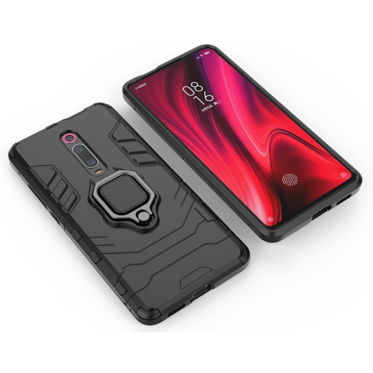 PC + TPU Shockproof Protective Case with Magnetic Ring Holder for Xiaomi 9T / 9T Pro