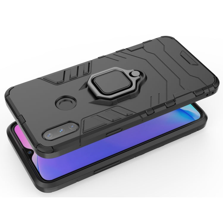 PC + TPU Shockproof Protective Case with Magnetic Ring Holder for Oppo Realme 3