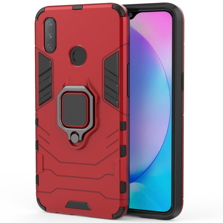 PC + TPU Shockproof Protective Case with Magnetic Ring Holder for Oppo Realme 3