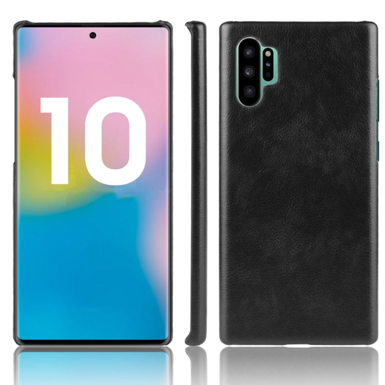 Shockproof Litchi Texture PC + PU Case For Galaxy Note10+