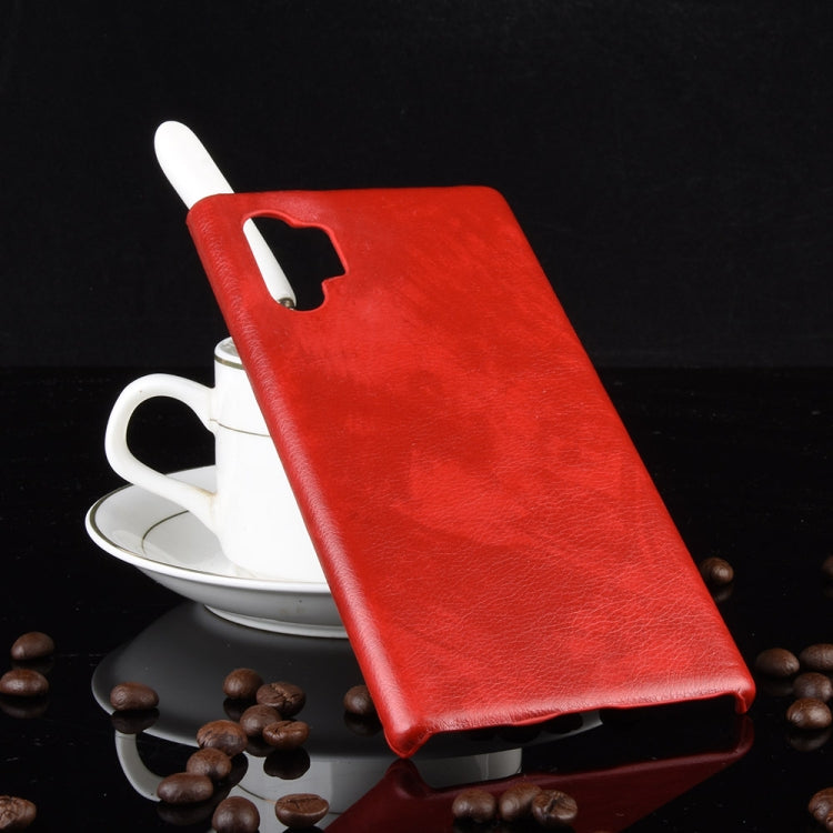 Shockproof Litchi Texture PC + PU Case For Galaxy Note10+