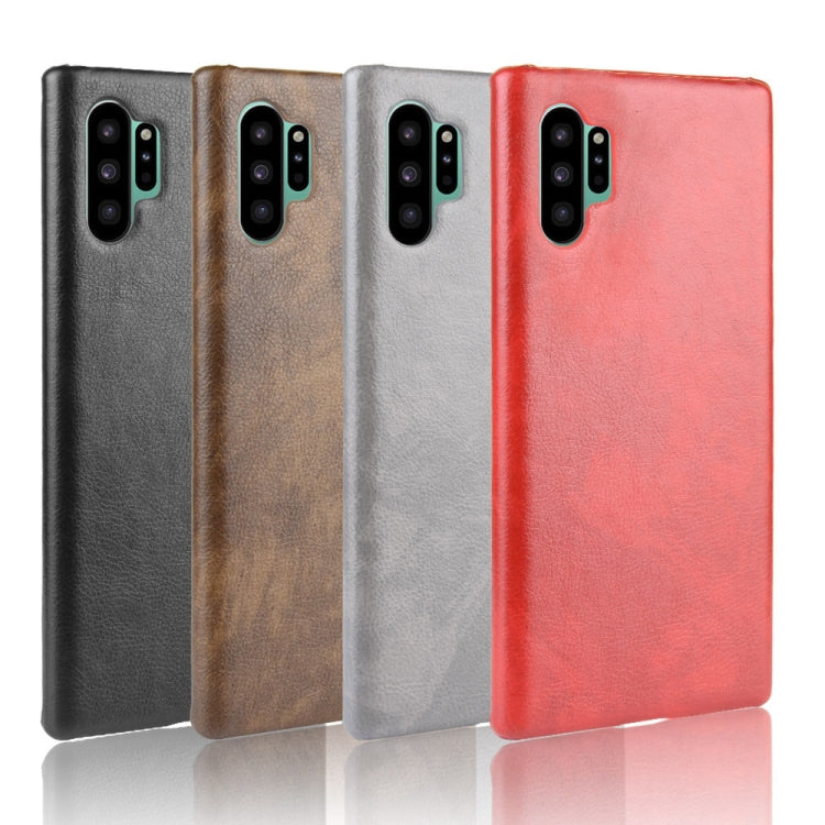 Shockproof Litchi Texture PC + PU Case For Galaxy Note10+