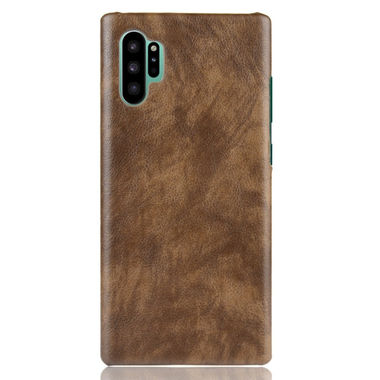 Shockproof Litchi Texture PC + PU Case For Galaxy Note10+