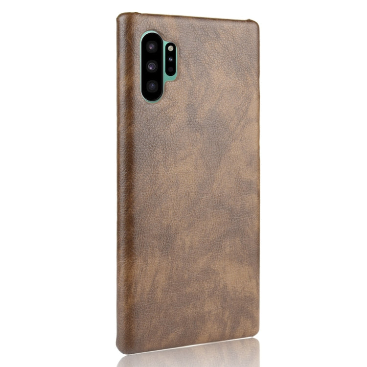 Shockproof Litchi Texture PC + PU Case For Galaxy Note10+